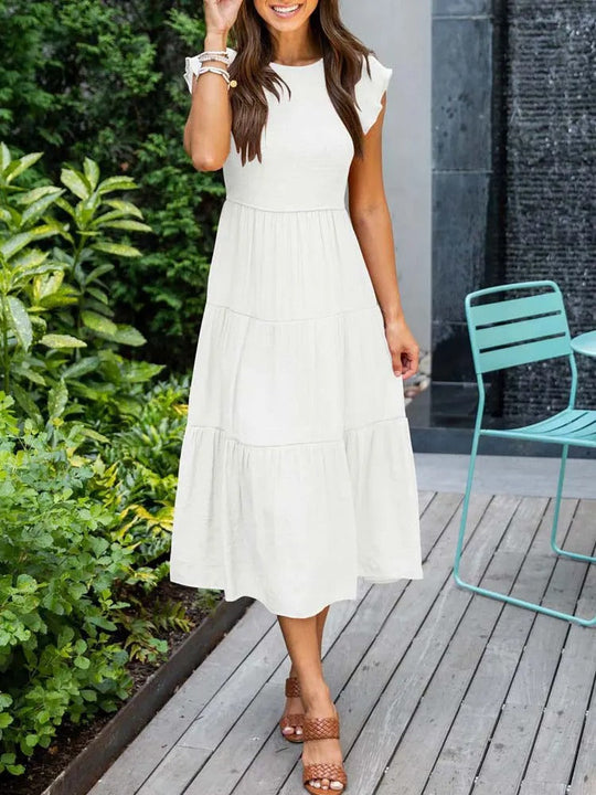Elli | Damen Elegante Luftigekleid | Maxi8