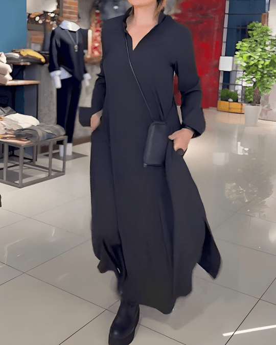 Emily | Damen Abend Langarmkleid | Maxi1
