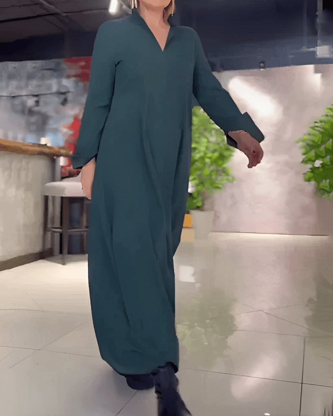Emily | Damen Abend Langarmkleid | Maxi6