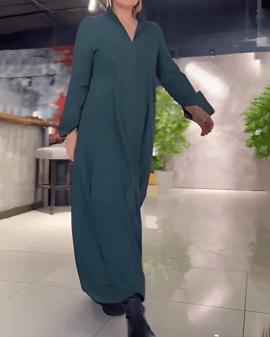 Emily | Damen Abend Langarmkleid | Maxi6