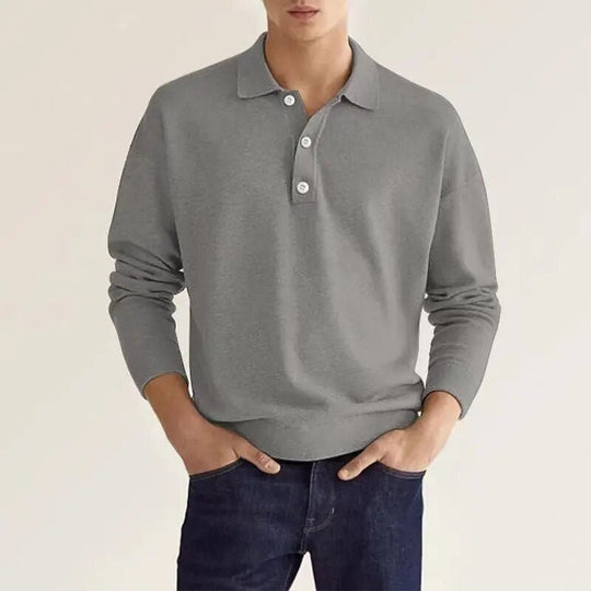 Ezekiel | Klassisches Langarm-Poloshirt | Herren1