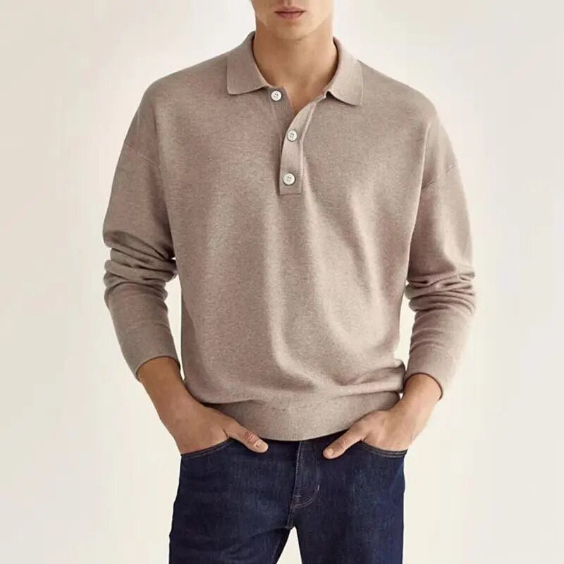 Ezekiel | Klassisches Langarm-Poloshirt | Herren2