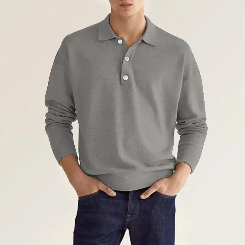 Ezekiel | Klassisches Langarm-Poloshirt | Herren3