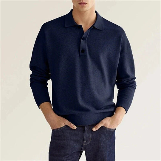 Ezekiel | Klassisches Langarm-Poloshirt | Herren7