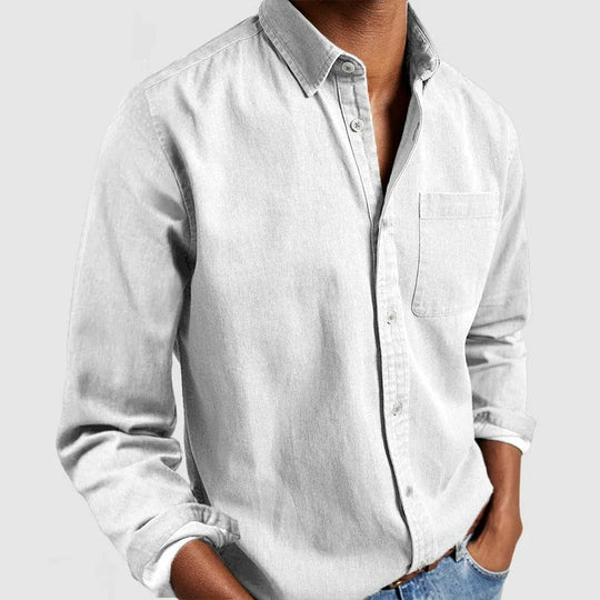 Ezra | Stilvolles Langarmhemd mit perfekter Passform | Herren12