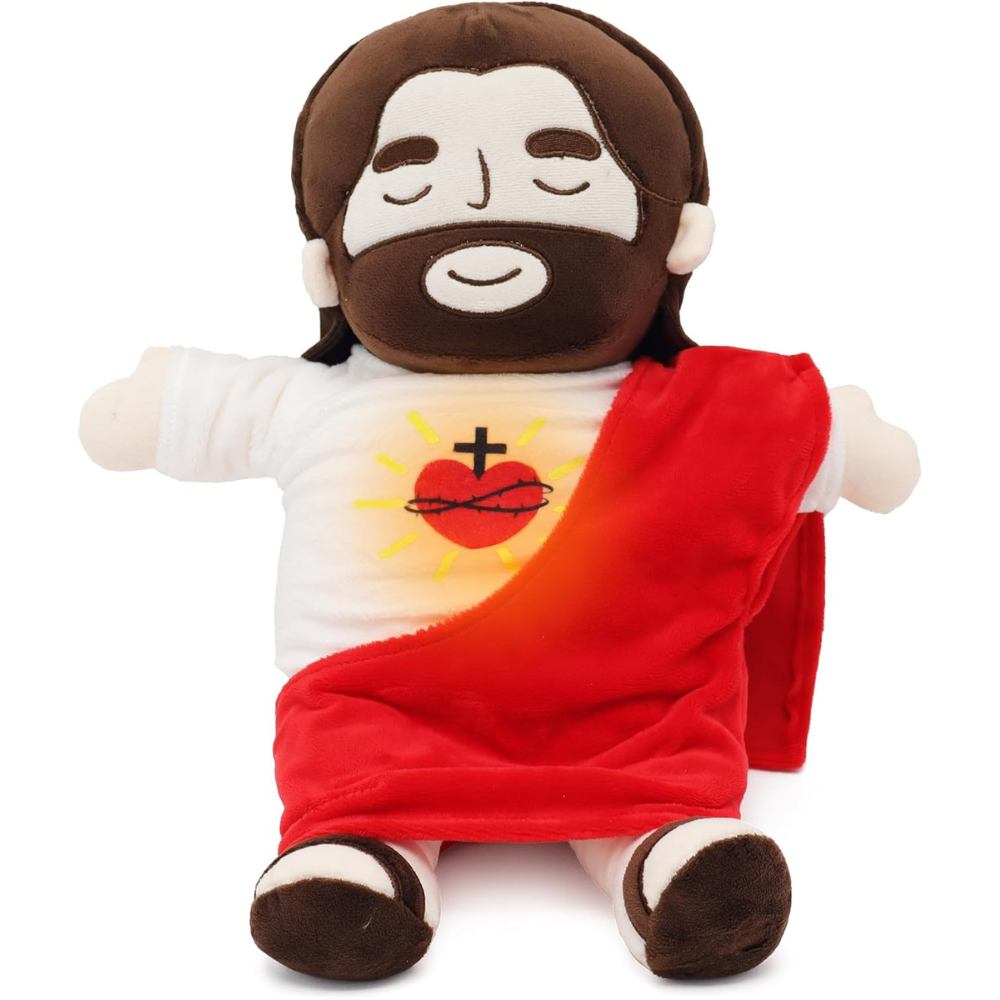 FaithHug | Beruhigendes Jesus-Plüschspielzeug mit Atemfunktion3