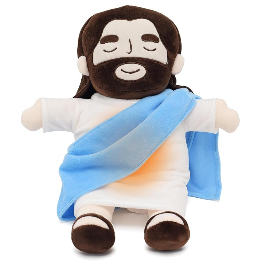 FaithHug | Beruhigendes Jesus-Plüschspielzeug mit Atemfunktion5