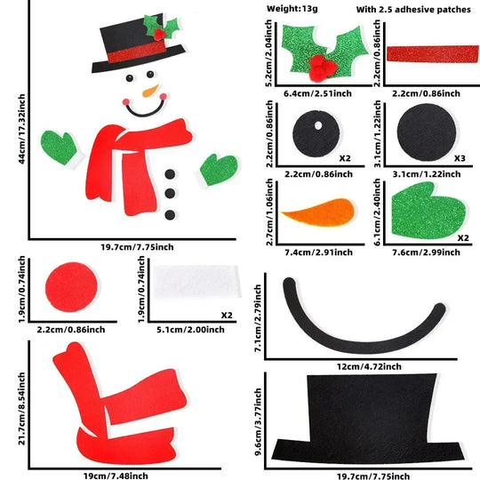 FestiveJoy | Charmante Weihnachtsaufkleber für Fenster & Türen10