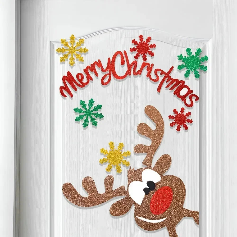 FestiveJoy | Charmante Weihnachtsaufkleber für Fenster & Türen4