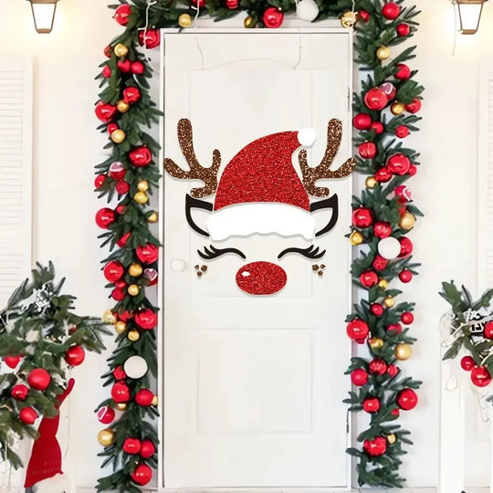 FestiveJoy | Charmante Weihnachtsaufkleber für Fenster & Türen5