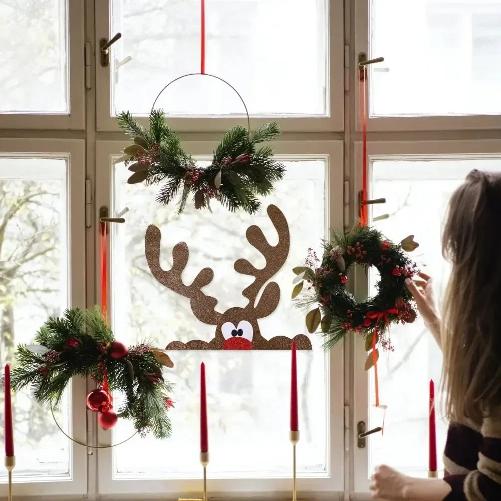 FestiveJoy | Charmante Weihnachtsaufkleber für Fenster & Türen6