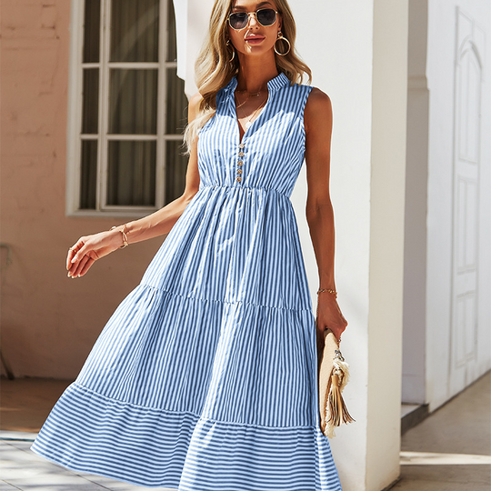 Finja | Damen Luftige Abendkleid | Midi3