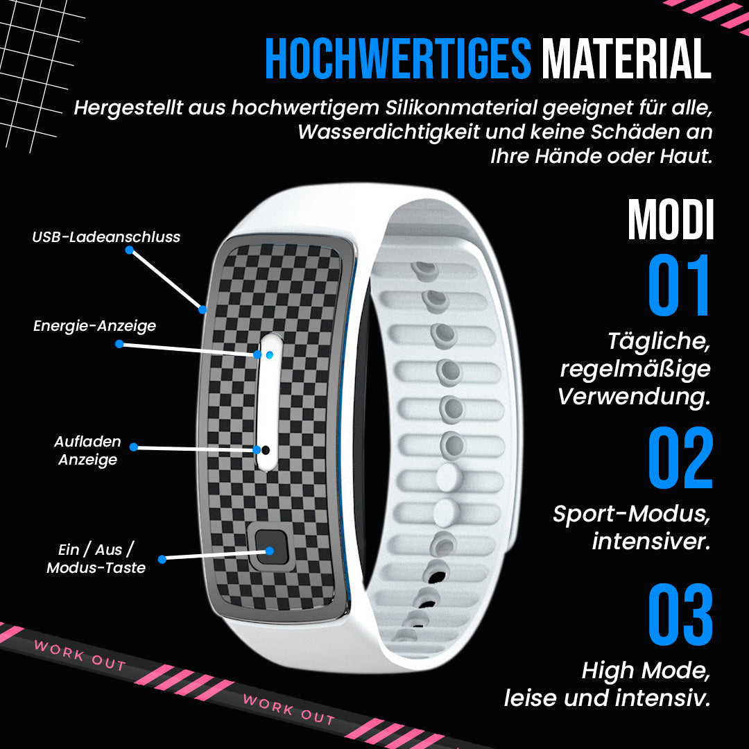 FitBand | Innovatives Ultraschall-Körperform Armband7