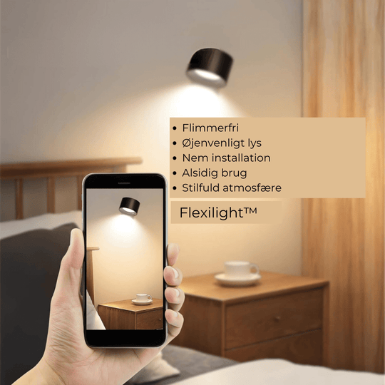 Flexilight | Kabellose wiederaufladbare 360°-Wandleuchte3
