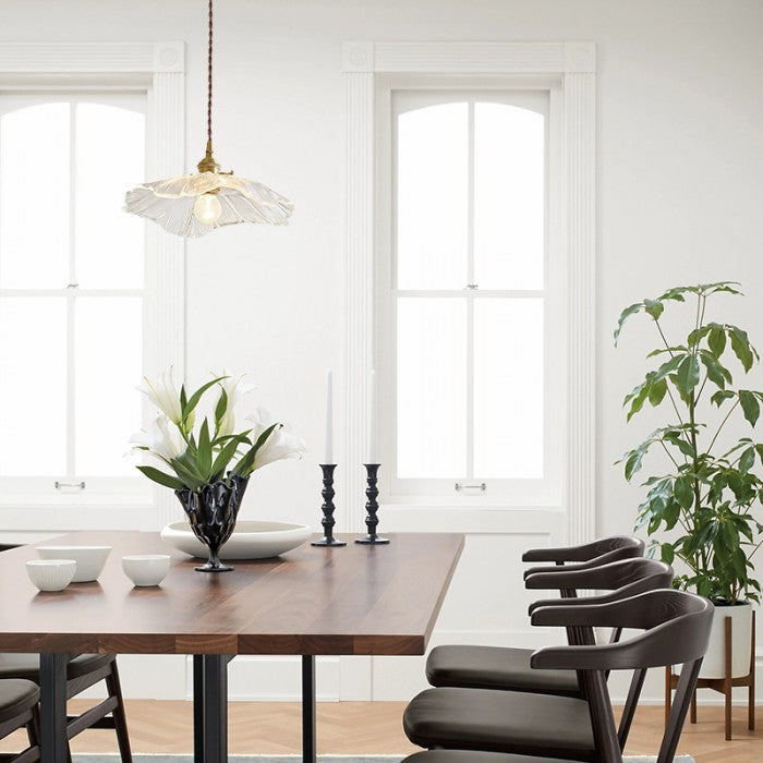 LumiLotus | Künstlerische Glas-Hängeleuchte im Retro-Stil