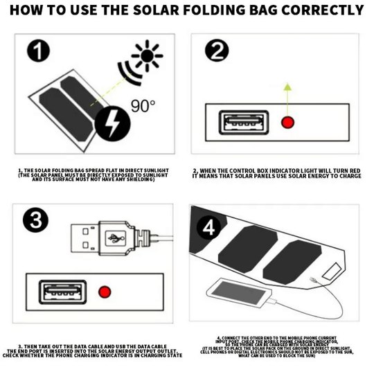 SunFold | Faltbares Solarpanel – Direktes Laden für Outdoor-Geräte