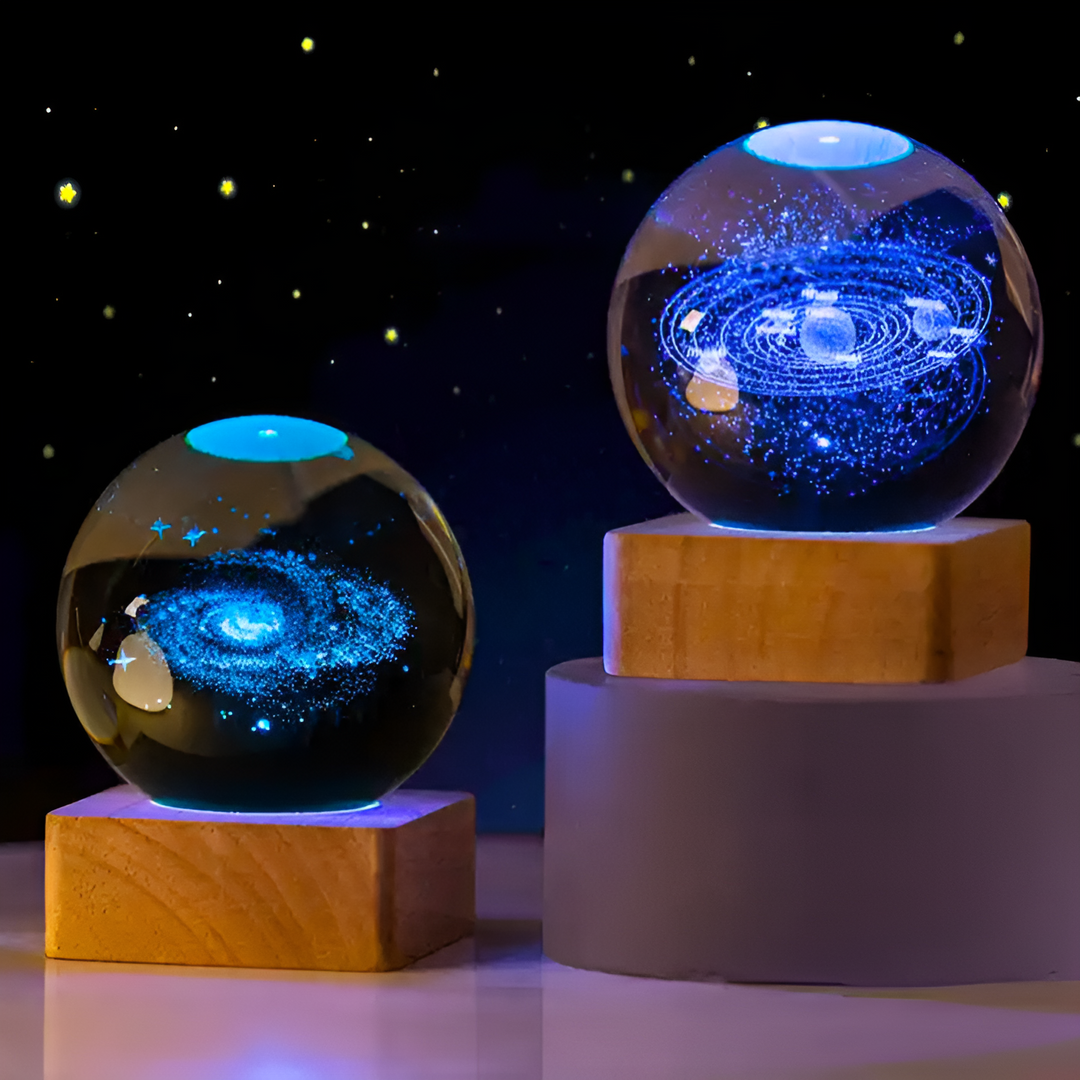 GalaxyLight | Leuchtende Galaxie Glaskugel1
