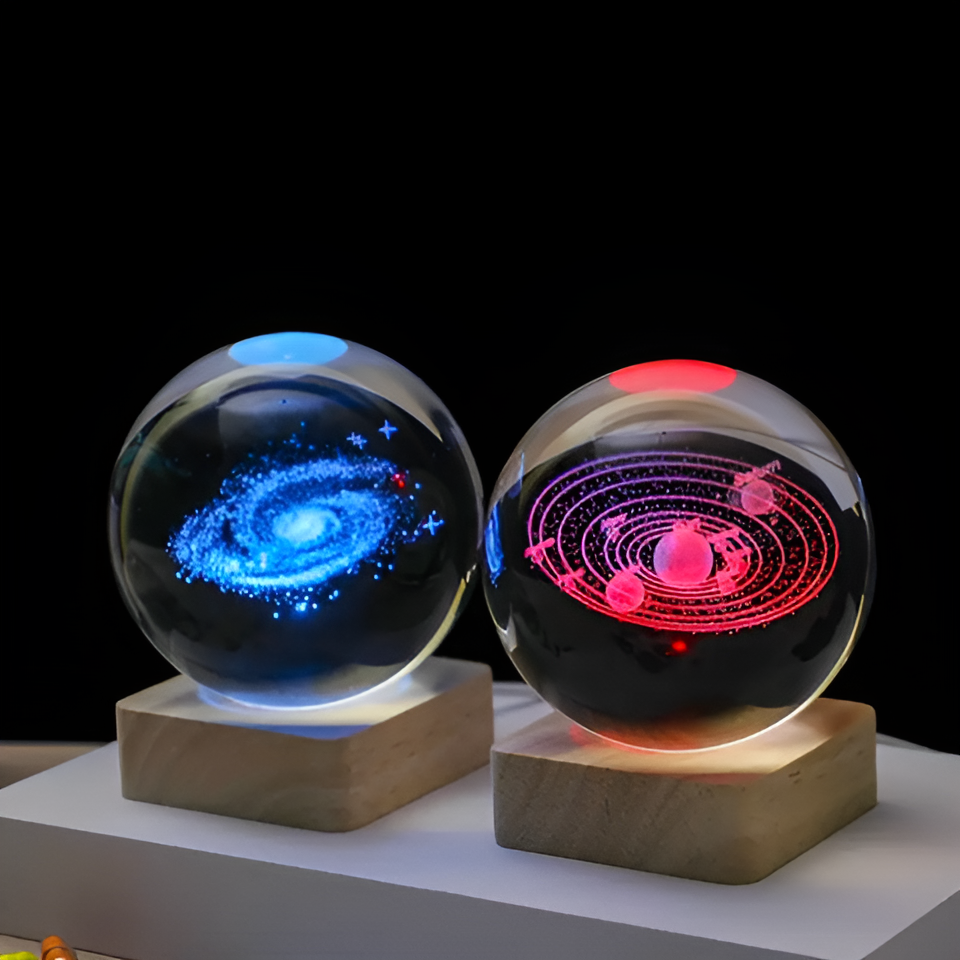 GalaxyLight | Leuchtende Galaxie Glaskugel2