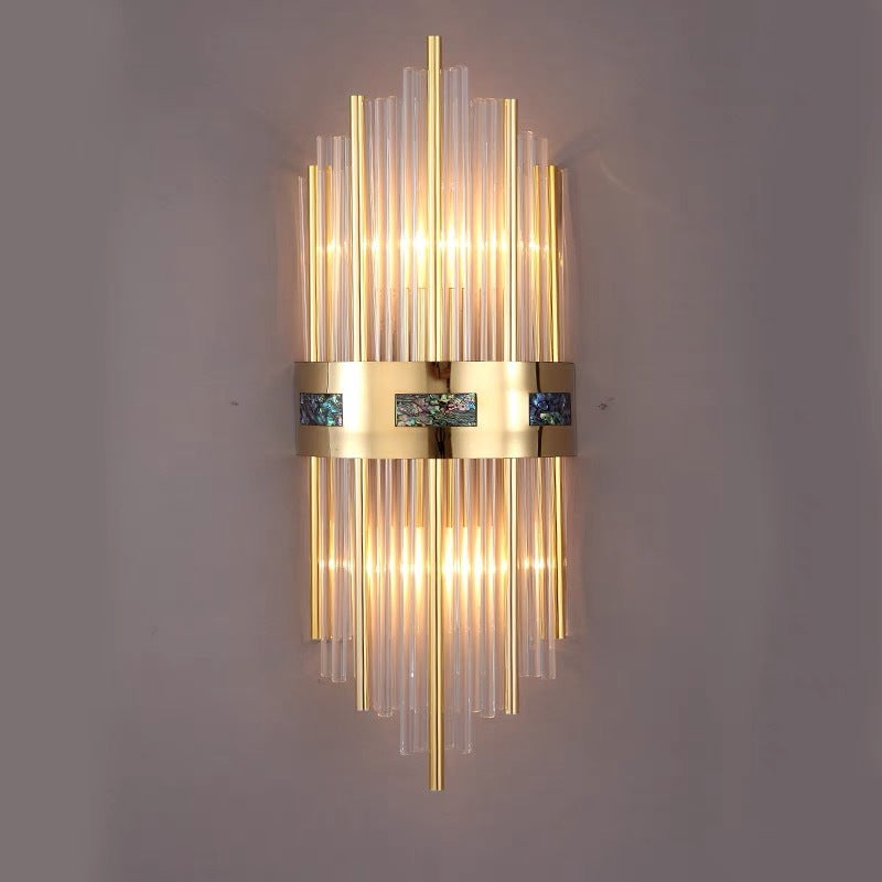GleamTower | Luxuriöse goldene Wandleuchte5