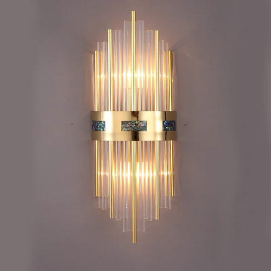 GleamTower | Luxuriöse goldene Wandleuchte5