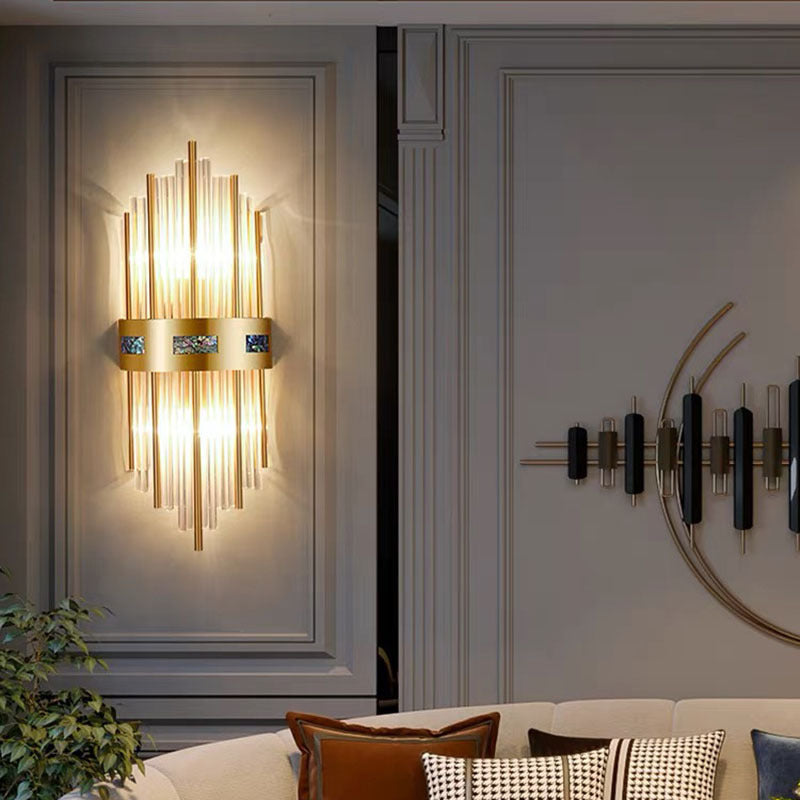 GleamTower | Luxuriöse goldene Wandleuchte7