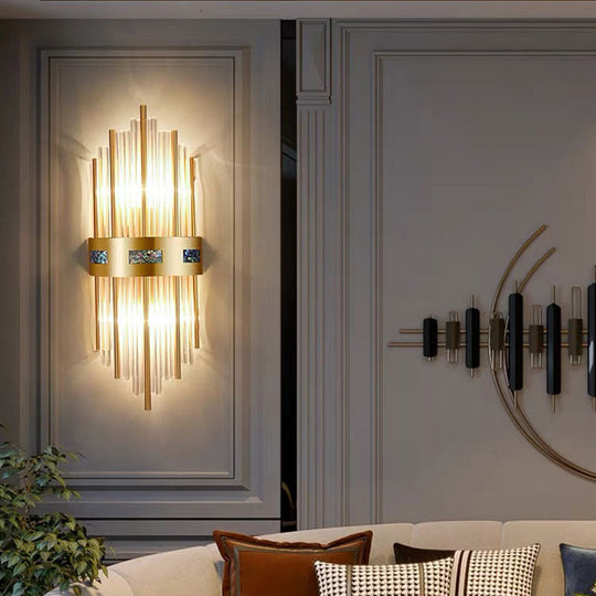 GleamTower | Luxuriöse goldene Wandleuchte7