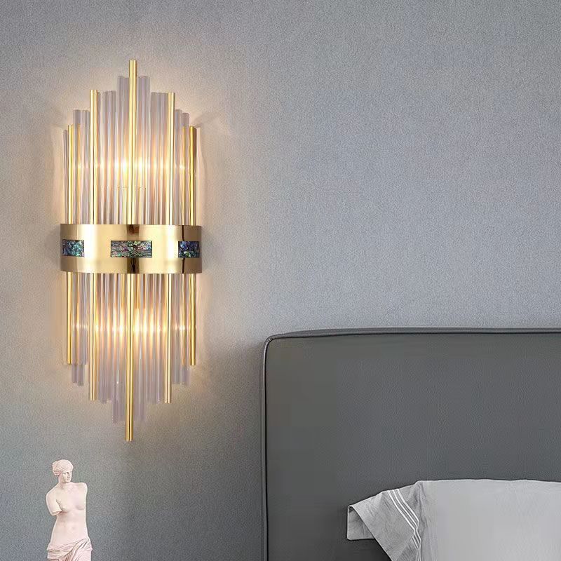 GleamTower | Luxuriöse goldene Wandleuchte8