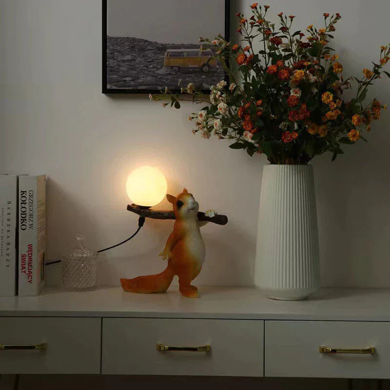 GlimmerBranch | Naturinspirierte Eichen-Design Tischlampe7