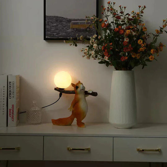 GlimmerBranch | Naturinspirierte Eichen-Design Tischlampe7