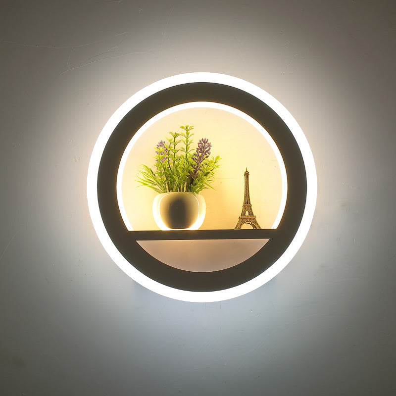 GlowArc | Runde Moderne Wandleuchte4