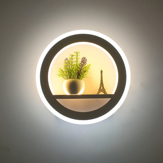 GlowArc | Runde Moderne Wandleuchte4