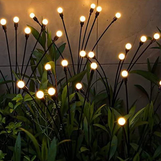 GlowFire | Solarbetriebene Glühwürmchen-Lichter für den Garten1