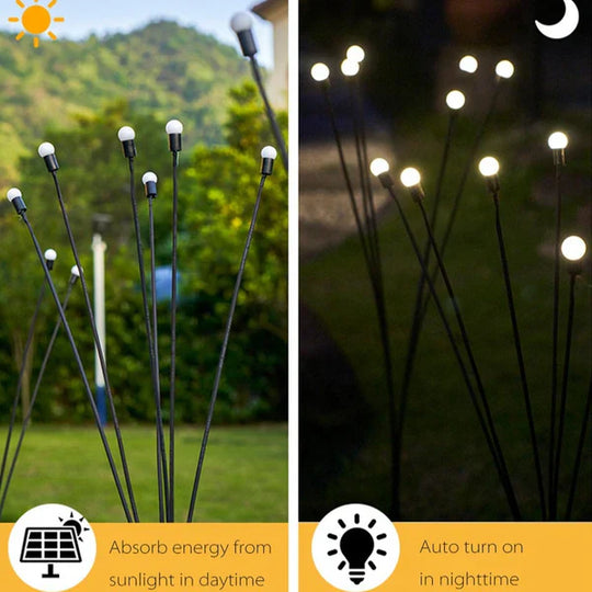 GlowFire | Solarbetriebene Glühwürmchen-Lichter für den Garten2