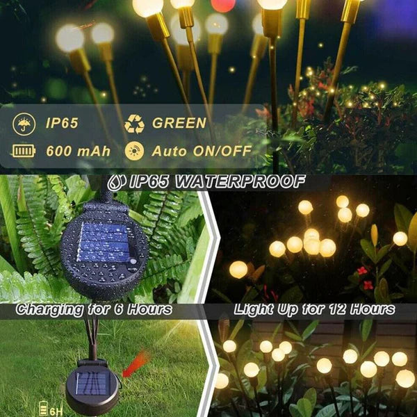 GlowFire | Solarbetriebene Glühwürmchen-Lichter für den Garten5