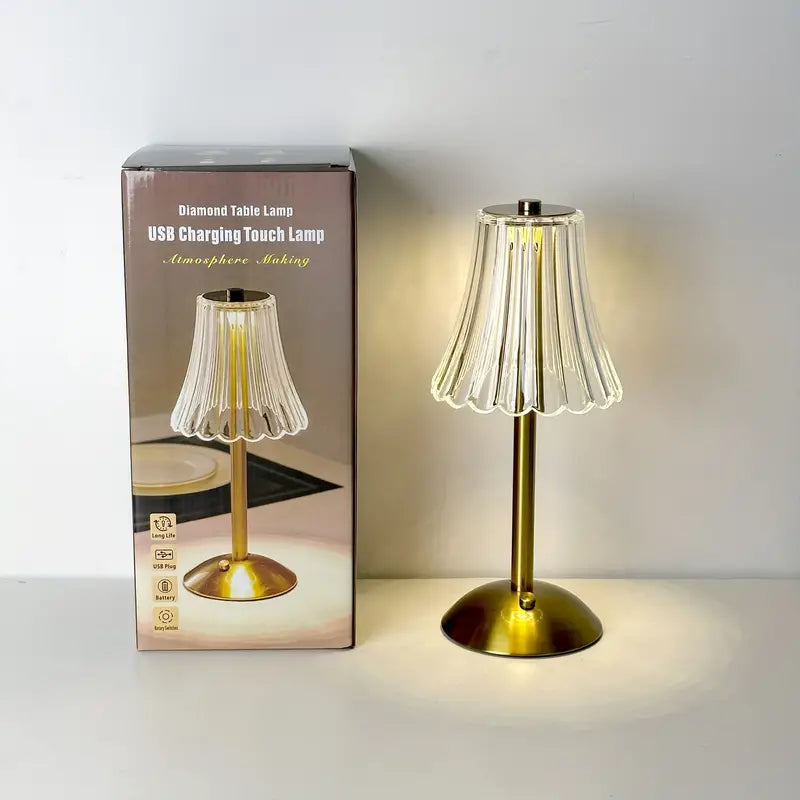 GlowHarmony | Elegante & Trendige Kristall-Tischlampe6