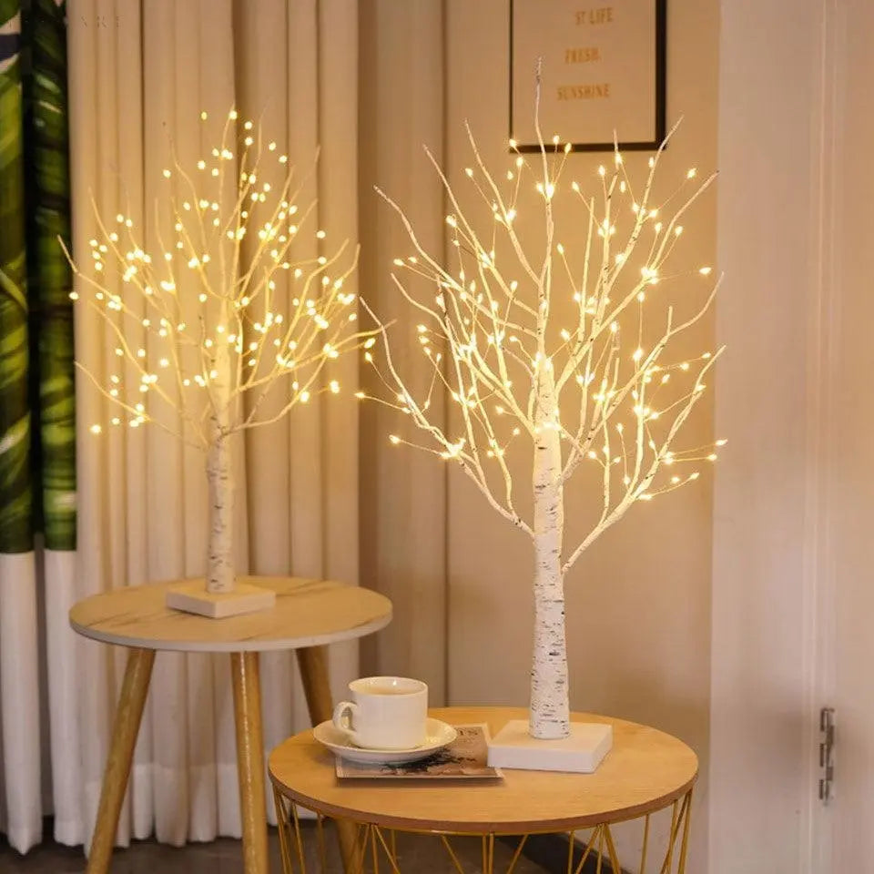 GlowTree | Elegante Birkenbaum-Design Lampe1