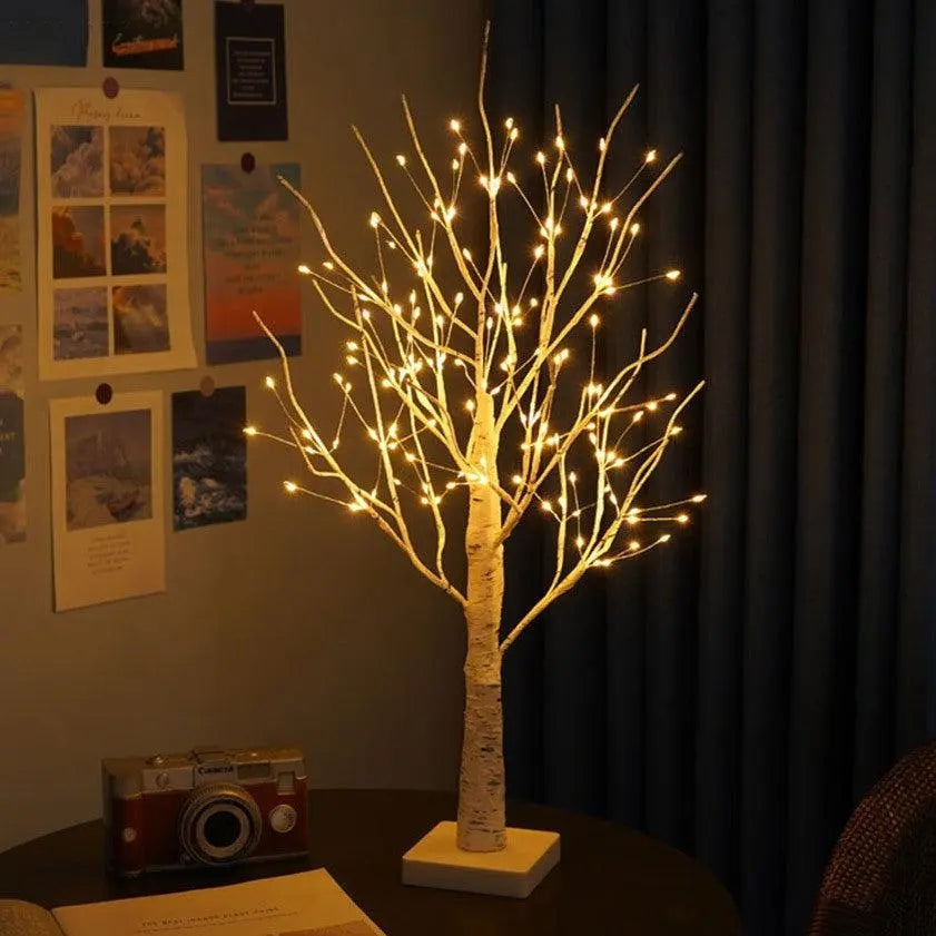 GlowTree | Elegante Birkenbaum-Design Lampe5