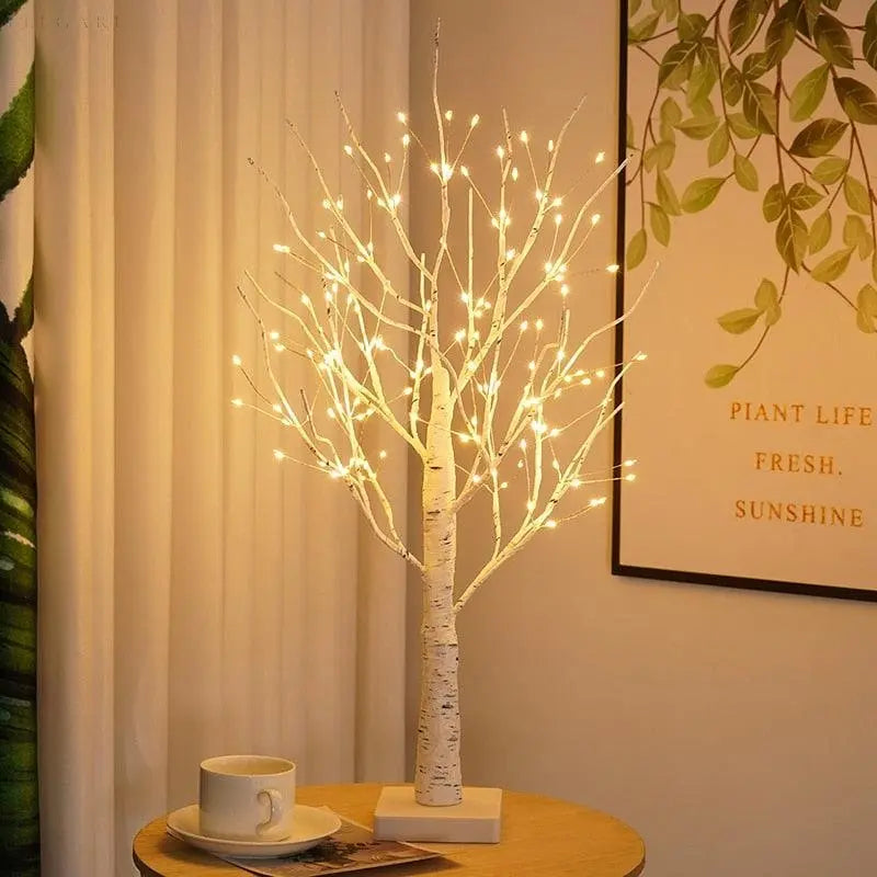 GlowTree | Elegante Birkenbaum-Design Lampe6