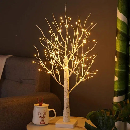 GlowTree | Elegante Birkenbaum-Design Lampe7