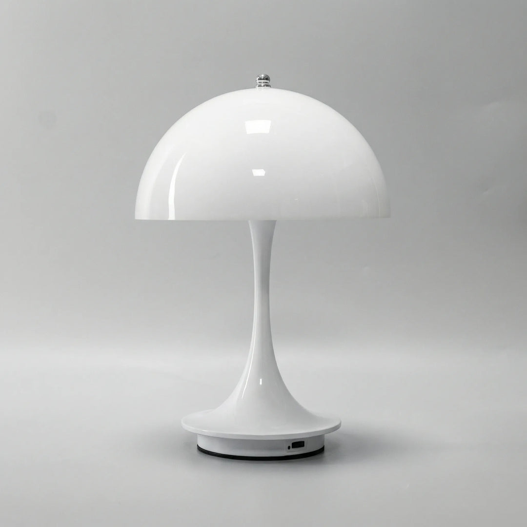 Glowlette - Kabellose Tischlampe Mit Kuppel Weiß Decorique.de