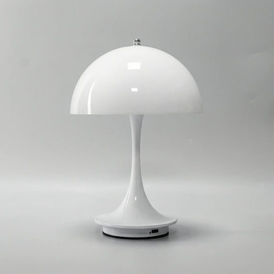 Glowlette - Kabellose Tischlampe Mit Kuppel Weiß Decorique.de