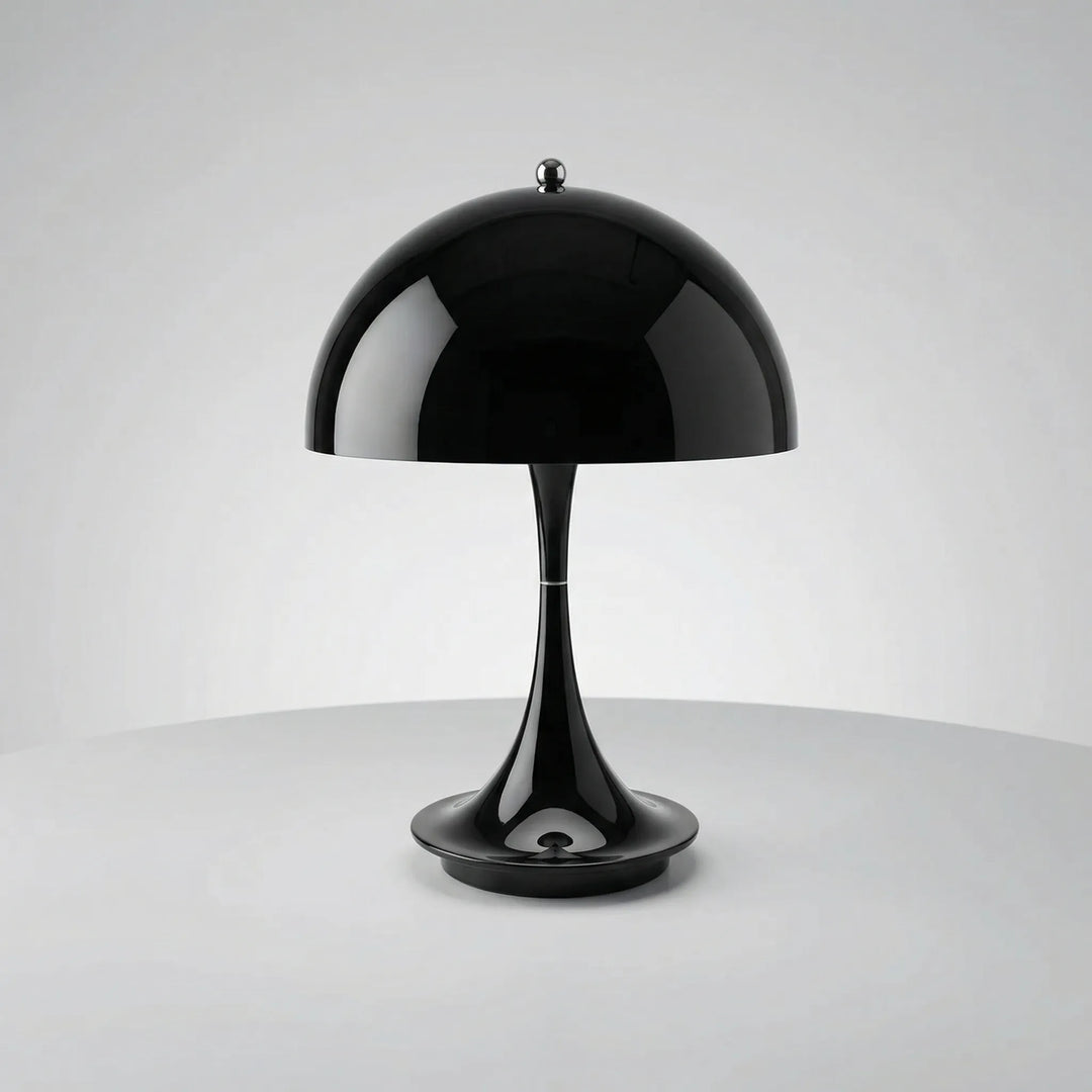 Glowlette - Kabellose Tischlampe Mit Kuppel Schwarz Decorique.de