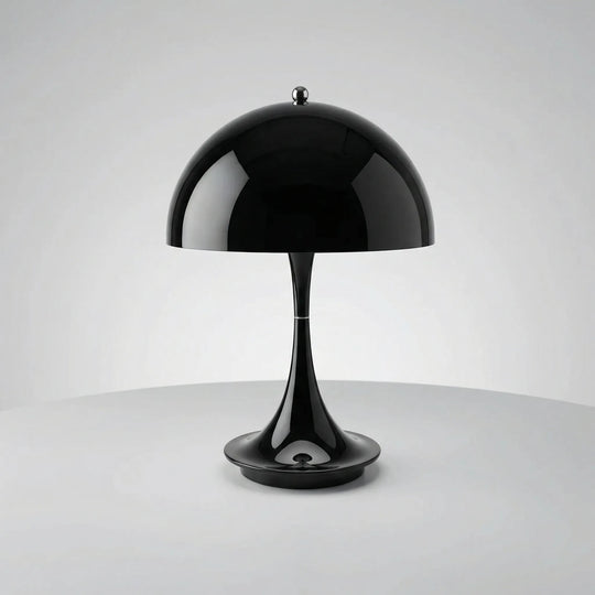 Glowlette - Kabellose Tischlampe Mit Kuppel Schwarz Decorique.de