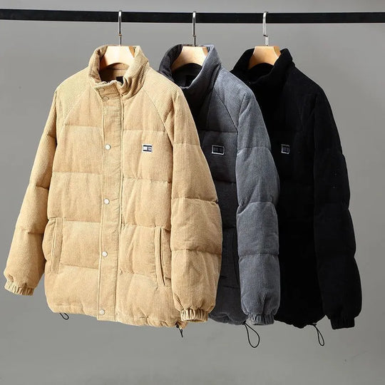 Damenjacke - Gepolsterte Winterjacke aus Wolle und Polyester mit Kapuze-5