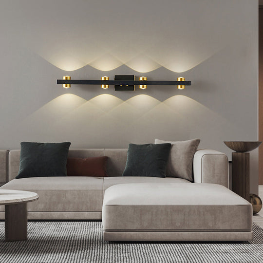 GoldWave | Elegante goldene Akzent-Wandleuchte4