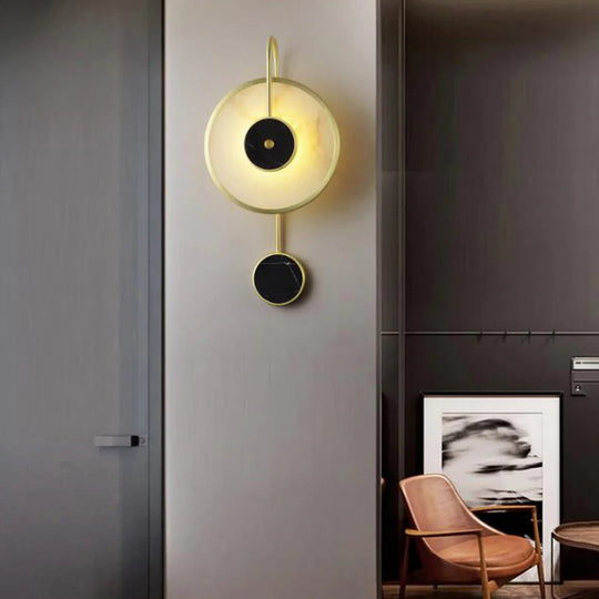 GoldenEclipse | Raffinierte Wandleuchte aus Marmor5