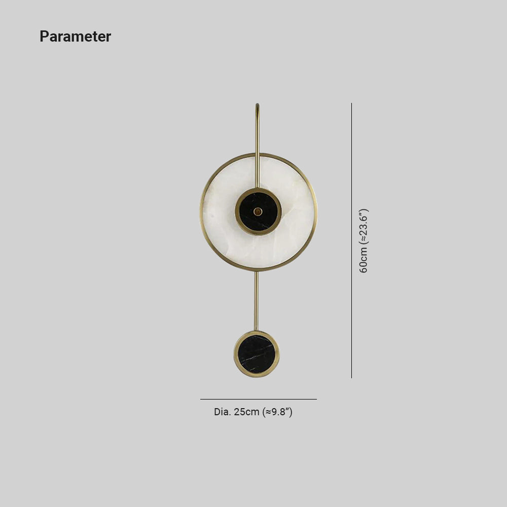 GoldenEclipse | Raffinierte Wandleuchte aus Marmor6