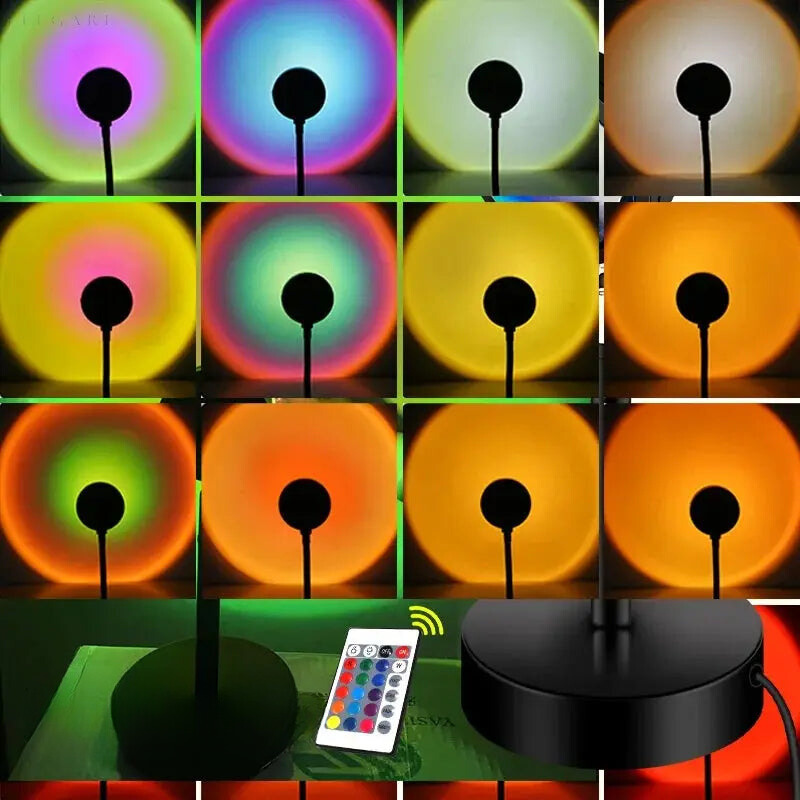 GoldenGleam | LED Sonnenuntergangslicht Projektionslampe11
