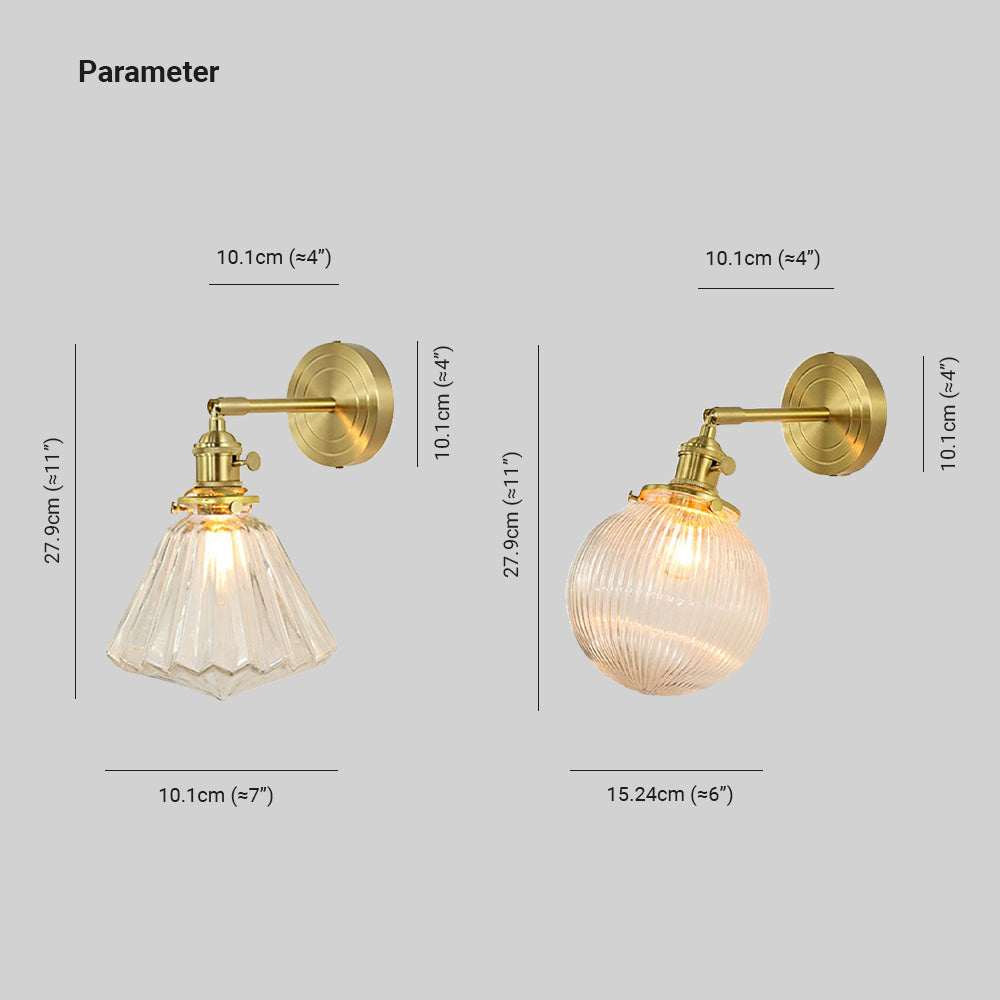 GoldenPrism | Crystal Facet Wandleuchte5