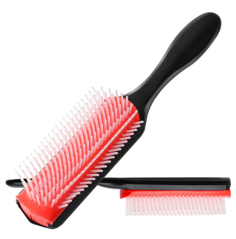 CurlEasy | 9-Reihiger Entwirrbürste für glattes und lockiges Haar